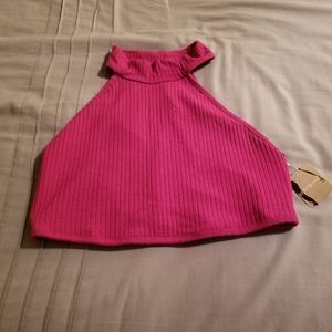 Free People FP Movement Can't Handle This Crop Tank  hot pink crop -  Size L